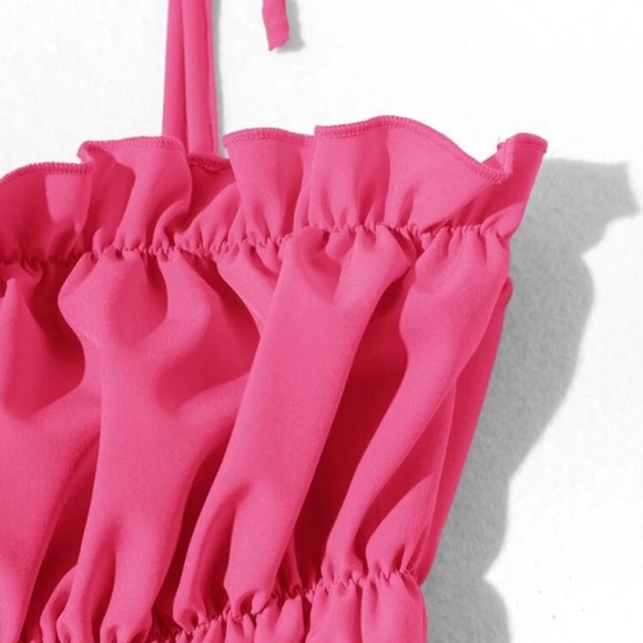 Solid Shirred Cami Top [Size: Small] - Picture 3 of 4